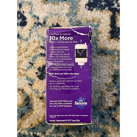 PUR Faucet Mount Replacement Filter 2-in-1 White (RF33751) lead removal - Picture 4 of 6